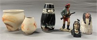 Native American Figurines and Pottery