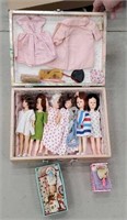 Dolls with Clothing and Case