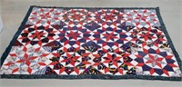 Crazy Mixed Up Quilt, worn and cleaning