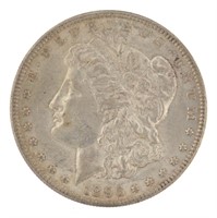 1896 Philadelphia AU+ Morgan Silver Dollar