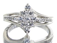 Antique Style Marquise 1/4 ct Diamond Ring