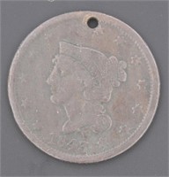 1843 Large Copper Cent