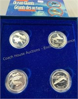 1998 Sterling silver 50 cent four-coin set, Ocean