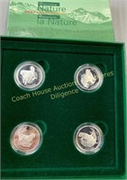 1997 Sterling silver 50 cent four-coin set