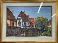Oil painting, European scene signed G. Munro