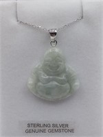 Genuine Jade Pendant & .925 Silver Chain