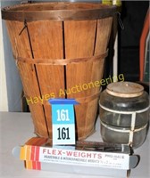Old Tall Basket; Old Large Jar; Flex Weights