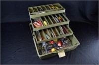 Old Pal 3 Tray Tacklebox Loaded Fishing Lures