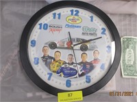 Pennzoil O'Reillys Clock -Plastic-11.5"