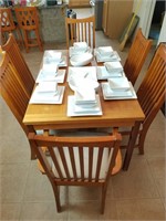 Dining Table And 6 Chairs  (HAS WEAR)