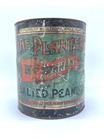 Planters Pennant Salted Peanuts Tin 9.75”