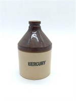 Ceramic Container Labeled Mercury, Empty