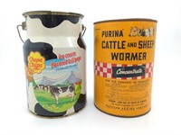 Chips Chups Tin Container and Purina Vintage Tin
