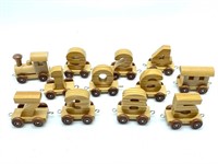 Wood Numbers Toy Train Set