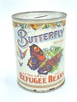 Butterfly Brand Bean Tin Coin Bank 4.5”