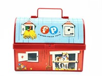 Vintage Fisher-Price Miniature Barn Lunchbox 5” x