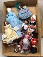 FLAT OF STORY BOOK DOLLS AND VARIOUS DOLLS FLAT OF