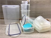 FLAT OF CLEAR FOOD STORAGE CONTAINERS FLAT OF CLEA