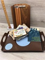 SERVING TRAY/ WOOD CLIP BOARD SERVING TRAY/ WOOD C
