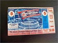 1967 Cardinals World Series Game 5 Ticket