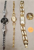 L - LOT OF 4 LADIES WATCHES (519)