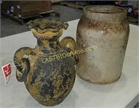 Pottery Vase & Crock