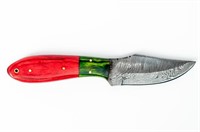 Knife - Hand Made Custom Knife W/ Damascus Blade