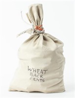 Coin Bank Bag W/ $50.00 Assorted Wheat Cents