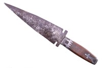 Sorby Marked Indian Dag Knife w/ Pewter Inlay