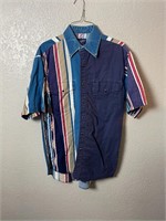 vintage Wrangler Striped Pearl Snap Western Shirt