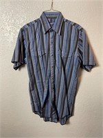 Vintage Wrangler Striped Pearl Snap Western Shirt