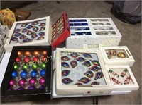 7 Large boxes Christmas tree balls, 4 reels of
