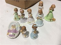 18 Growing Up collectors girl figurines,
