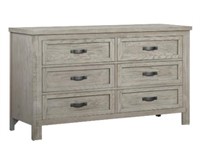 New SOHO Baby Hanover Oak Gray 6 Drawer Dresser