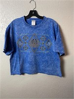 Vintage Zion Canyon Acid Wash Cropped Shirt