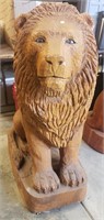 Chainsaw Carved Lion!  This is 1 of the 2 Lions