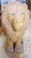 Another Chainsaw Carved Lion!  This is the 2nd