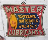 Neat Master Lubricants Metal Sign, Approximately