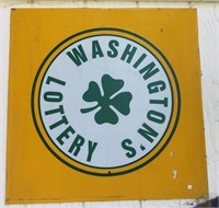 Washington's Lottery Sign, Approximately 28.5" x