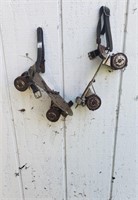 Pair of Vintage Skates Been Used as Decoration