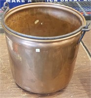 About a 14" Diameter Vintage Copper Pot with
