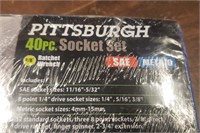 Sealed Pittsburgh 40 Piece Socket Set!