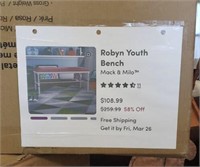 Robyn youth bench