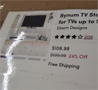 Bynum  tv stand  for TV up to 55" disassembled in