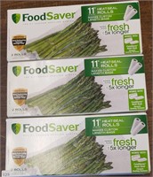 Three Boxes of Food Saver 11" Heat-Seal Bags