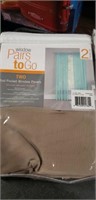 2 packages of 2 panel curtains