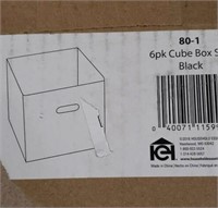 6pk cube box set black