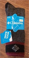 2 Pair Columbia Wool Blend Socks, Size 6-12