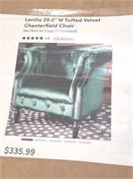 Lenita tufted velvet chair