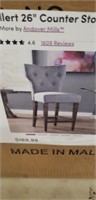 Gallert 26" counter  stool gray